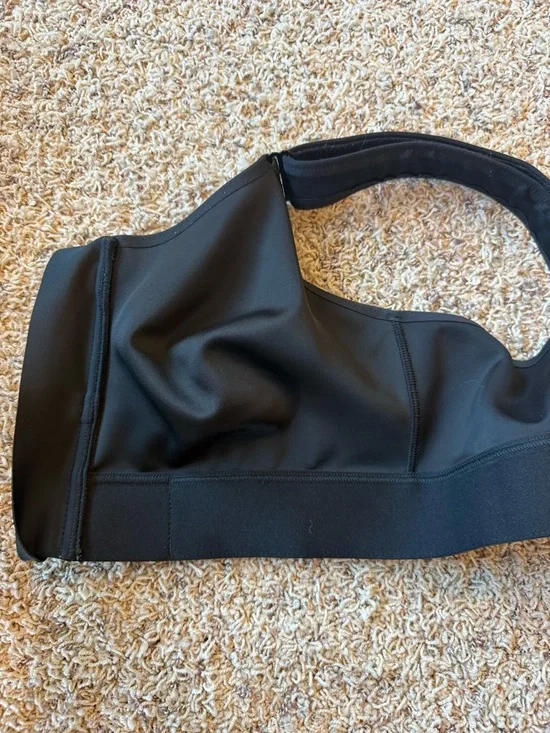 SHEFIT High Impact Ultimate Zip Front Sports Bra Black Size 2Luxe - Picture 11 of 15